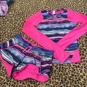 Ivivva Size 12 Rashguard and Boy / Swim Shorts